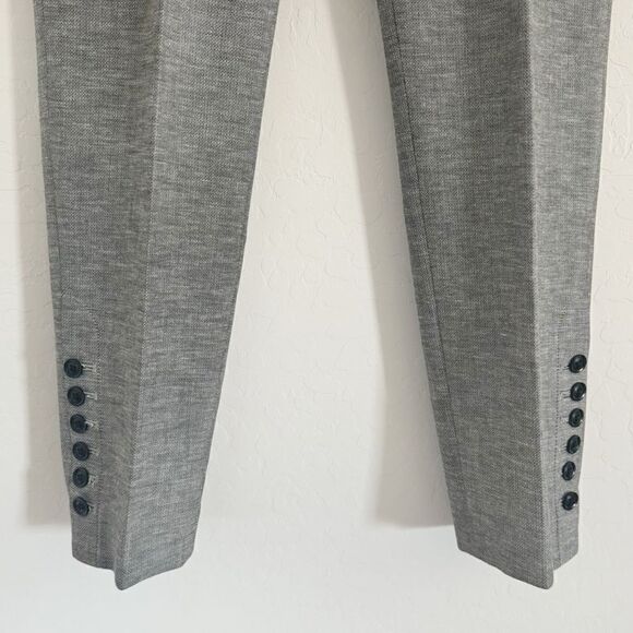 Talbots Chatham Button-Hem Ankle Gray Pants Size 6 - Picture 6 of 8